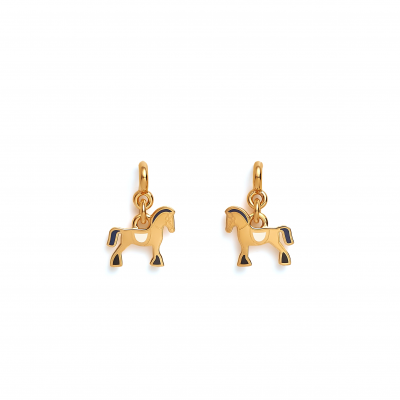HERMES CHEVAL EARRINGS H100008F HERMES CHEVAL EARRINGS H100008F